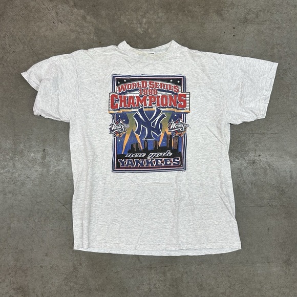 MLB Other - VTG New‎ York Yankees 1998 World Series Champions T Shirt MLB Grey Mens Xl
